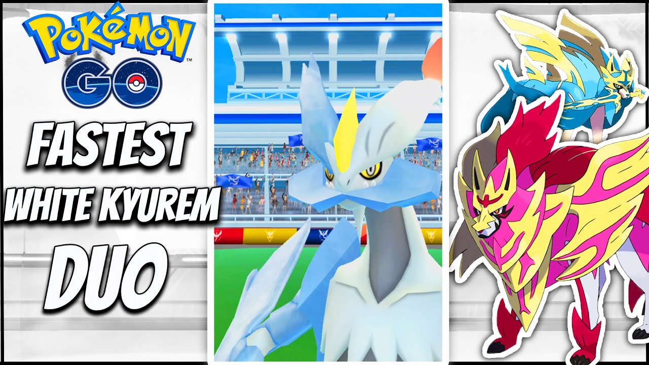Fastest White Kyurem Duo in just 170 secs, No 🗡️, No WB,  Steel wing/ Fusion Flare || Pokemon go ||