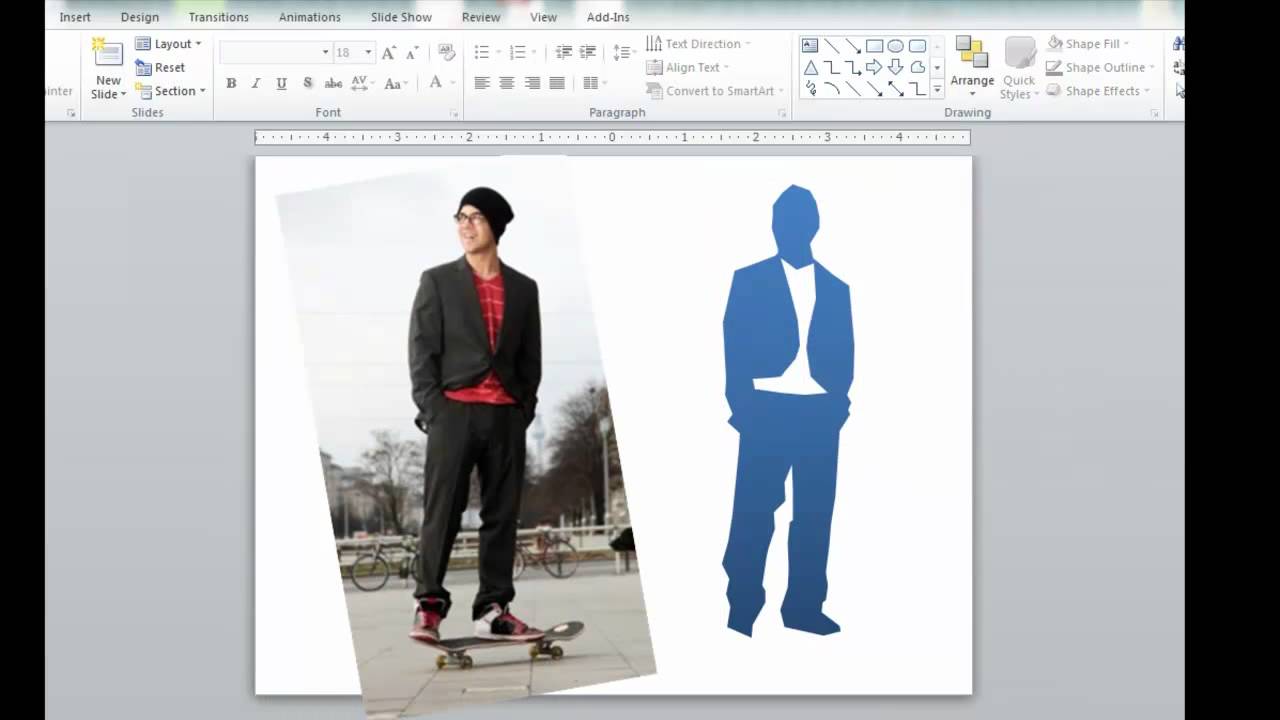 Create custom silhouettes - Speaking PowerPoint tip #2