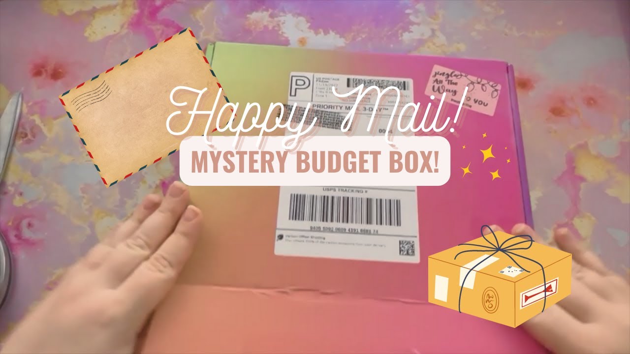 Happy Mail Unboxing!!┃ Mystery Savings Challenge + Mystery Box┃Blooming Budgets