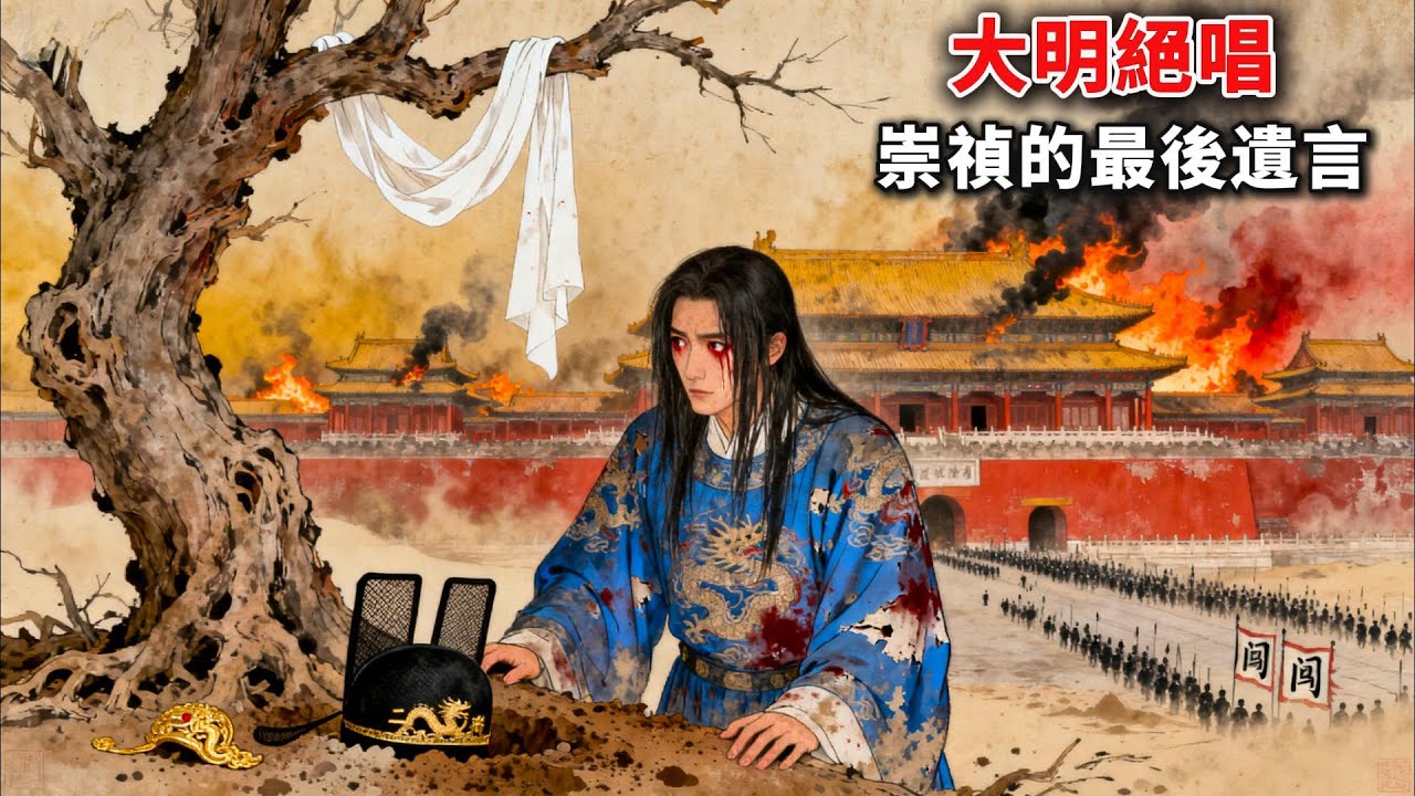 崇禎皇帝的最後24小時：殺光妻女後上吊煤山，他為什麼不肯南遷逃命？| 睡前歷史故事