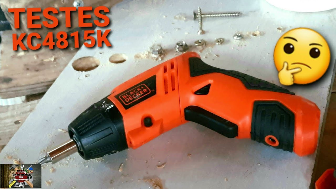 TESTES DA PARAFUSADEIRA BLACK+DECKER KC4815K