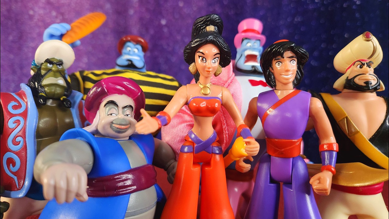 MORE Aladdin Action Figures 1993-1996 VHS Movies & TV Series