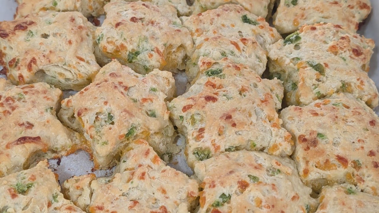 Jalapeno cheddar buttermilk biscuit Superstars. 