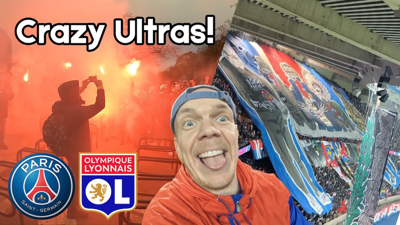 PSG vs Lyon 🇫🇷💥 Crazy Ultras and TIFO Display - Ollyhud Matchday vlog