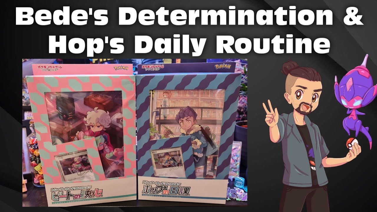 Pokémon Japanese Trainer Card Collection Boxes - Bede's Determination & Hop's Daily Routine Openings