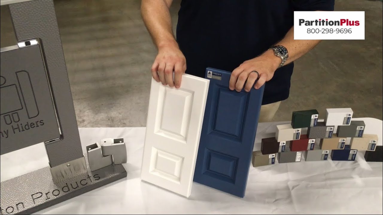 Engraved Solid Plastic HDPE Toilet Partitions by Scranton Products