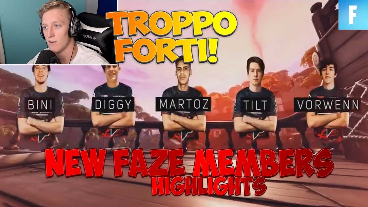 ECCO I NUOVI 5 PRO PLAYER DEI FAZE!! Faze Tilt,Bini,Diggy,Martoz,Vorwenn Highlights