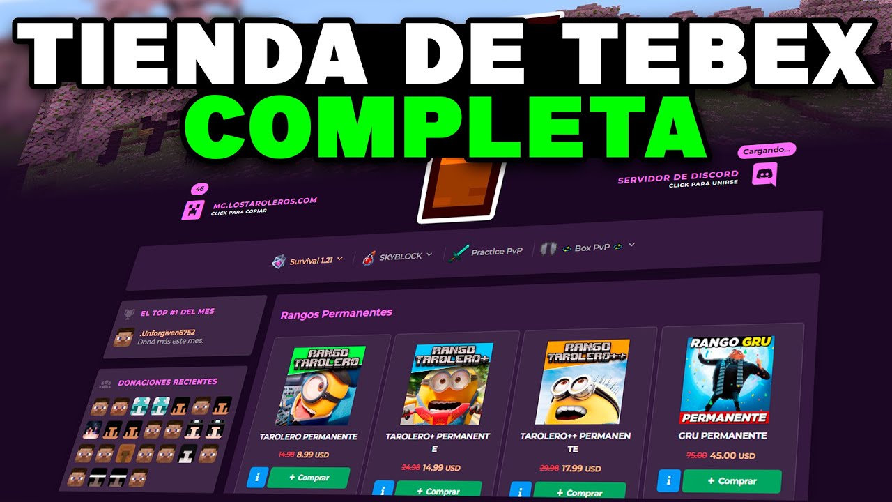 ✔ TUTORIAL COMO HACER una TIENDA de TEBEX al 100% 2025🌎