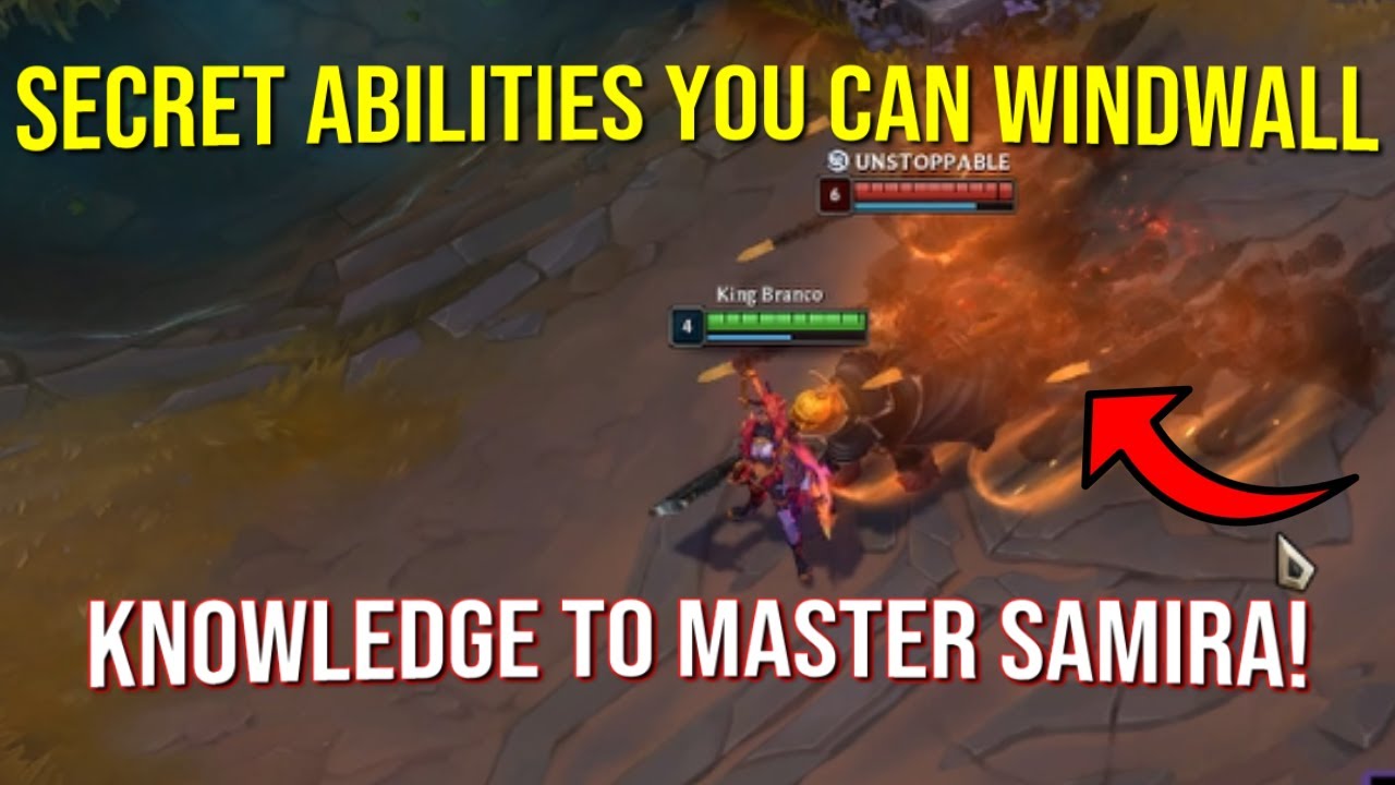 Abilities You DIDN&rsquo;T know Samira Can Windwall! - (League of Legends Tips)