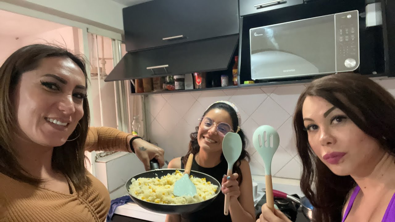 Cocinando en casa de Estrella