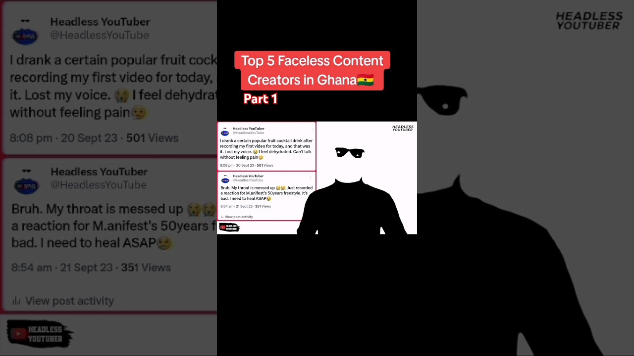 TOP 5 Faceless Content Creators in Ghana 🇬🇭 #ghanaweb #tv3 #trending #foryou #shorts #utv #ghpagetv