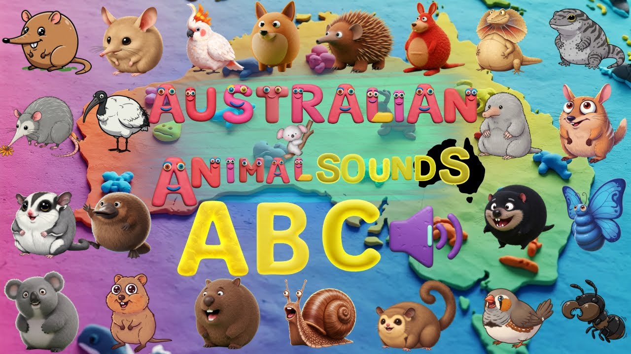 Wild Australian Animal Sounds ABC Song | Zoo Animals Alphabet  | Roar, Sniff, Hiss!! 🐾