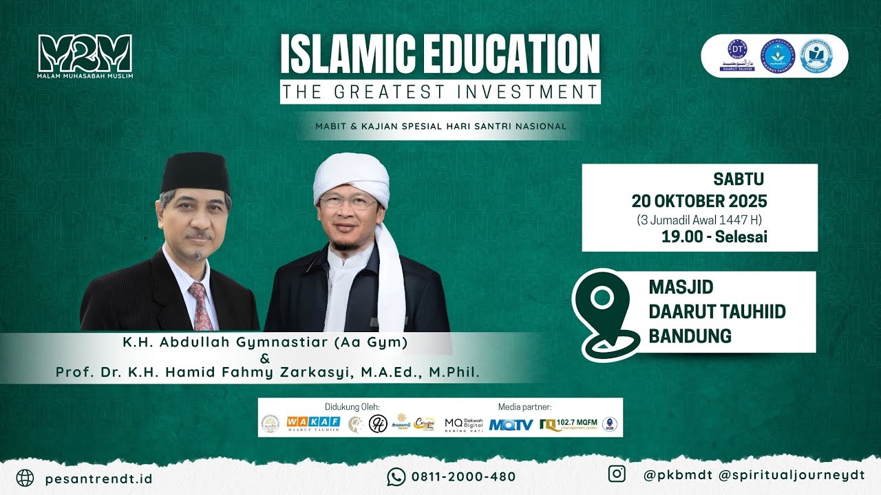 KAJIAN M2M -  The Greatest Invesment | K.H. Abdullah Gymnastiar & Prof. K.H Hamid Fahmy
