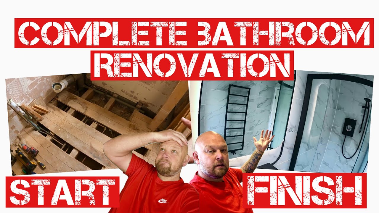 COMPLETE BATHROOM RENOVATION from START to FINISH | REAL WORLD PLUMBING