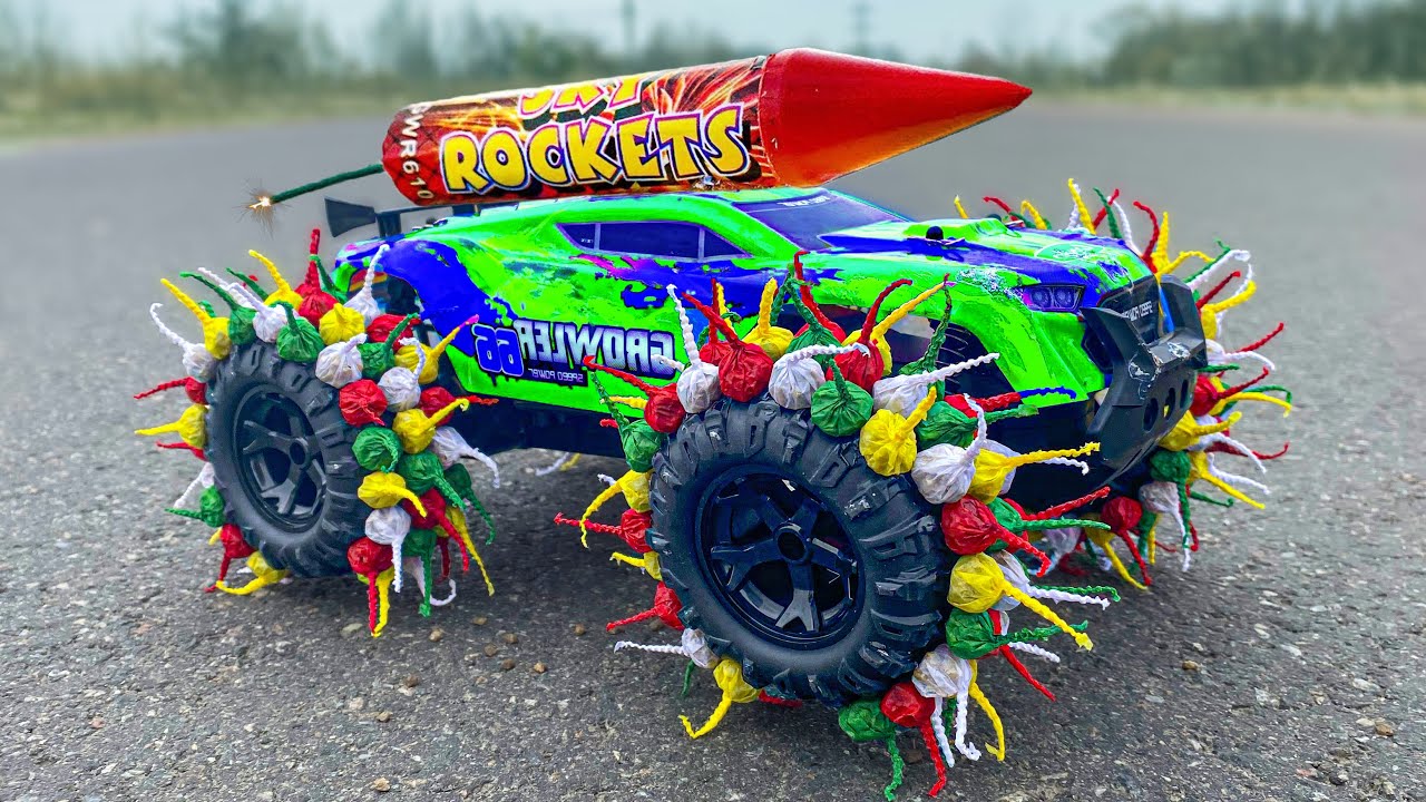 Сompilation Experiments With Cars | RC Buggy With Garlic Snappers on Wheels
