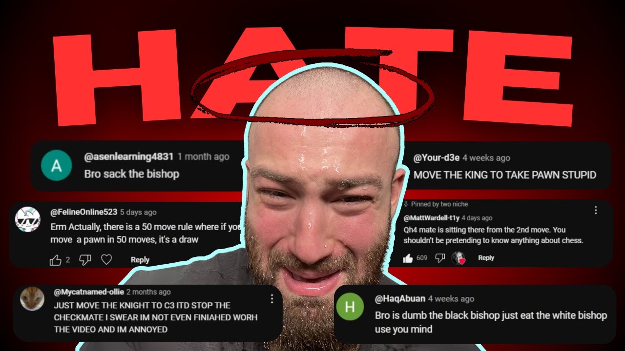 Reacting to the DUMBEST Hate Comments I've Received On My CHESS Videos