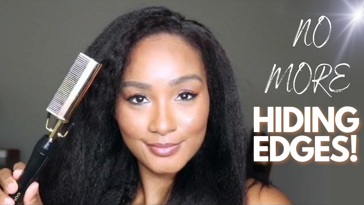 Trying a HALF WIG for the FIRST TIME! iLIKEHAIR Kinky Straight Lace Closure Half Wig Review