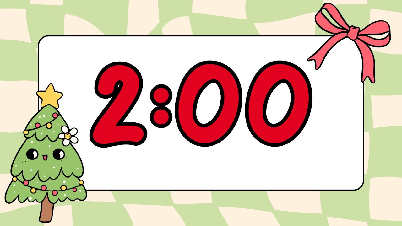 2 Minute Christmas Timer with Christmas Jazz and Chime ‧₊˚🎄✩