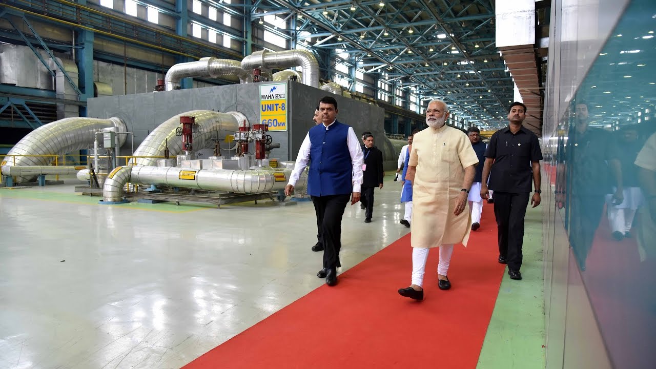 PM Modi at Inauguration Ceremony of Koradi Thermal Power Station in Nagpur, Maharashtra