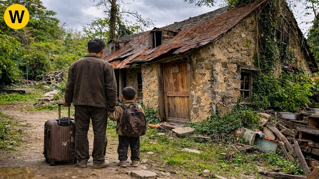 After Divorce, a Father and Son Begin Renovating a 25 Year Abandoned House into a Warm Home