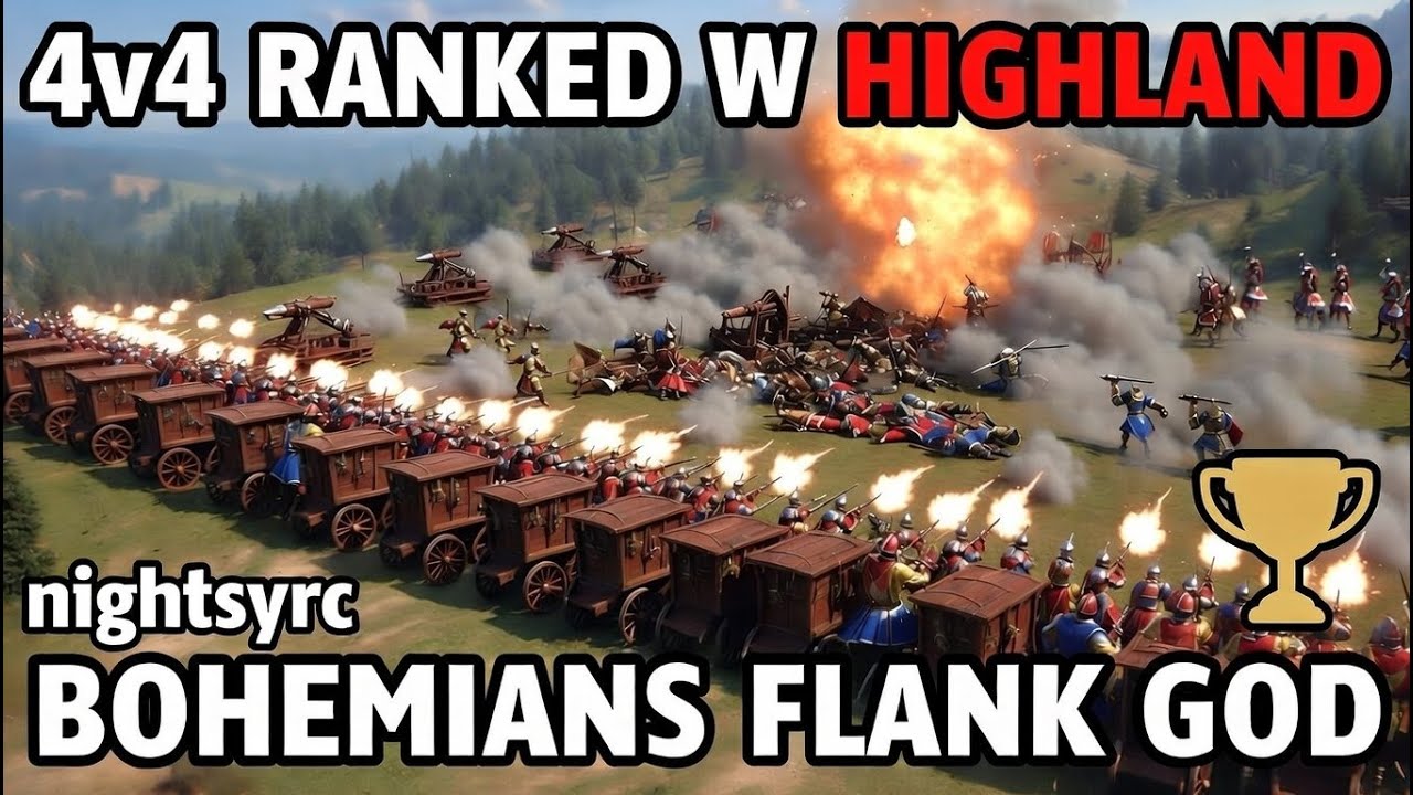 EPIC 4v4 RANKED VICTORY ON HIGHLAND 🏆🔥 Bohemian Flank Defense GODMODE Massive Hand Cannoneer