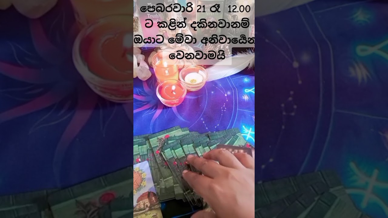 පෙබරවාරි21 රෑ12.00 ට කළින් ඔයා මේ වීඩියෝ එකදකිනවානම් ඔයාට මේදේවල් අනිවාර්‍යෙන්  වෙනවා#tarrot #viral#