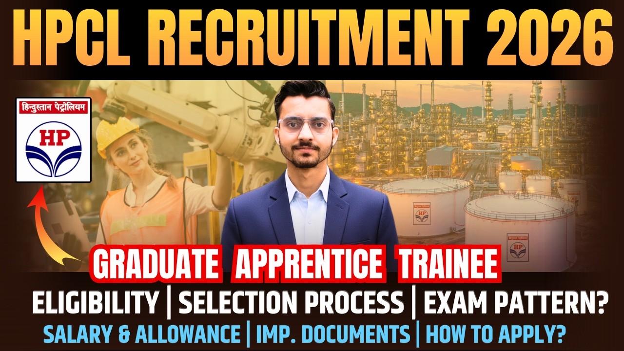 HPCL Graduate Apprentice Trainee Recruitment 2026 | Eligibility & Salary | Latest Engineering Jobs