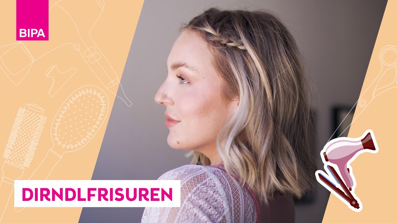 3 einfache Dirndlfrisuren | Oktoberfest Hairstyles für mittellanges Haar