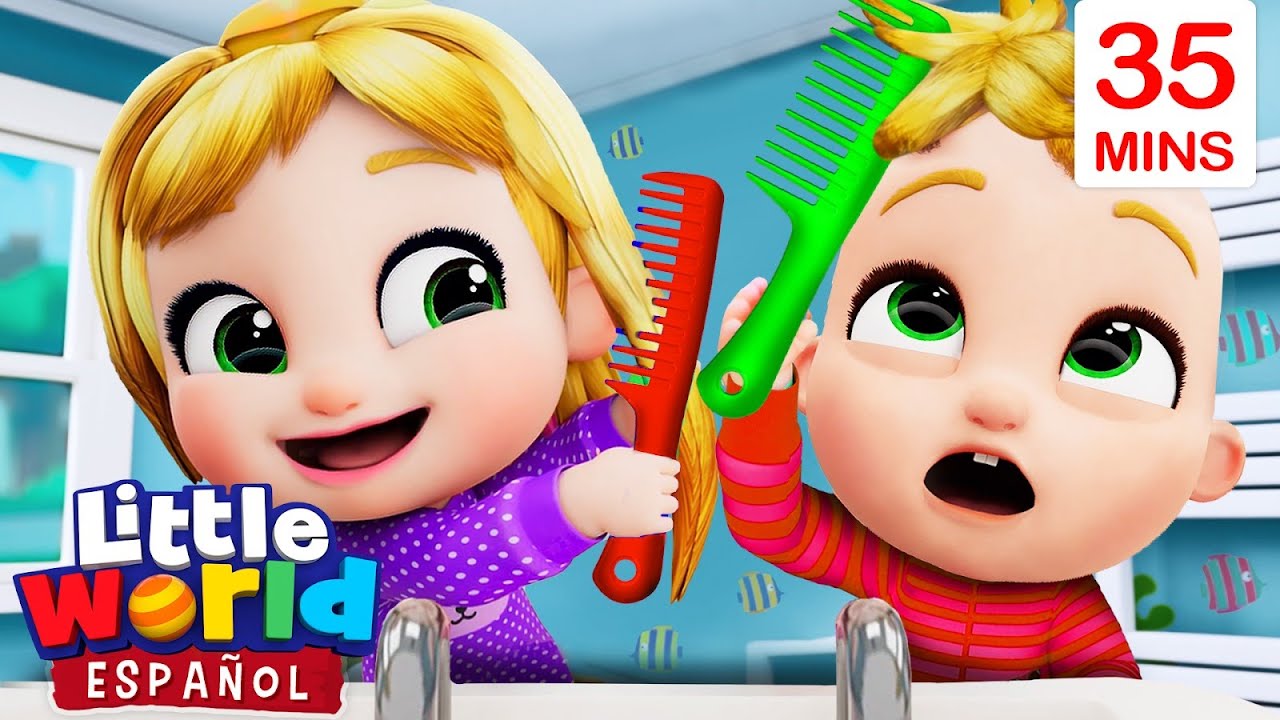 &iexcl;Nina y Nico Muy Buenos D&iacute;as! | Canciones Infantiles para Aprender | Little World en Espa&ntilde;ol