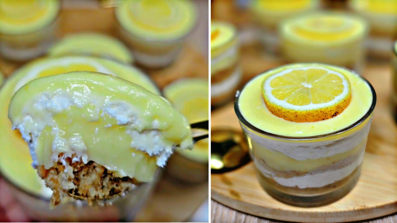 تحلية الليمون المنعشة🍋بالفرماج تاع البيدو🧀اقتصادية لي بكريمة حريرية بذوق تارت ليمون،وبدون فرن❌