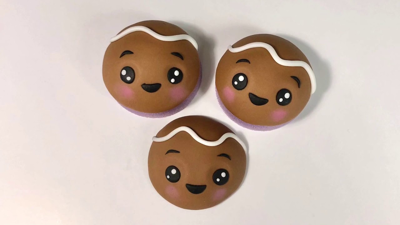 Quick and easy ‘Gingerbread man’ cupcake topper tutorial
