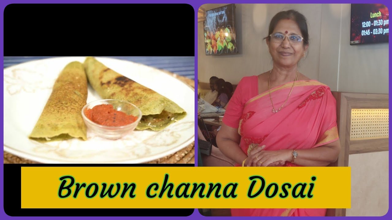 Brownchanna Millet Dosai/Protein rich-No  Fermentation/அரைக்கலாம் ஊற்றலாம் உடனே - Mallika Badrinath