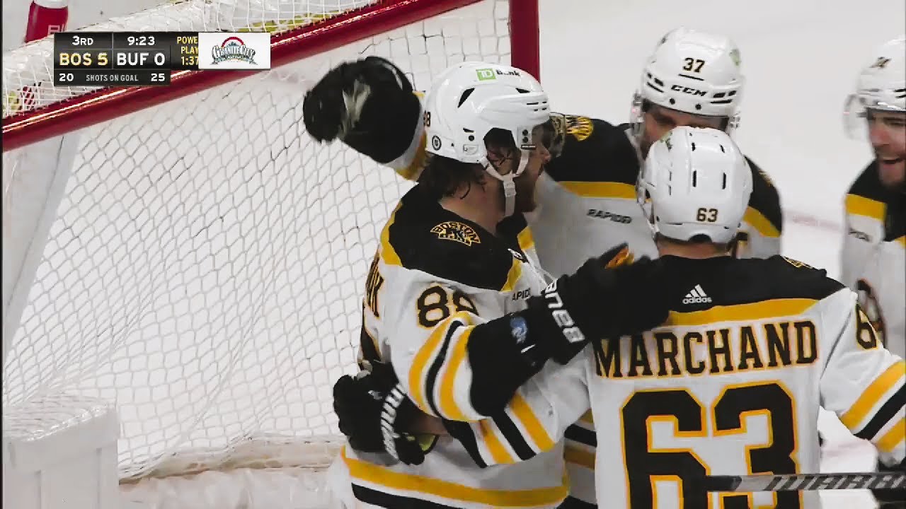 David Pastrnak scores vs Sabres (19 mar, 2023)