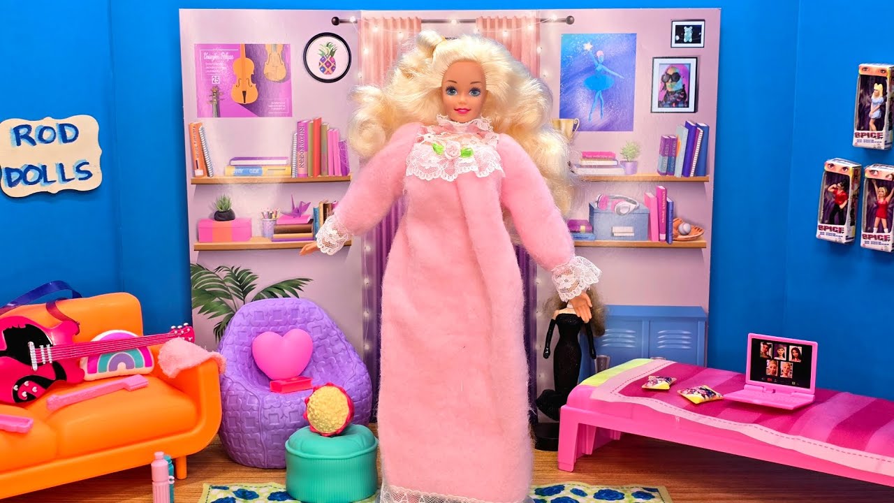 Распаковка куклы «Bedtime Barbie» № 11079, 1993 год!