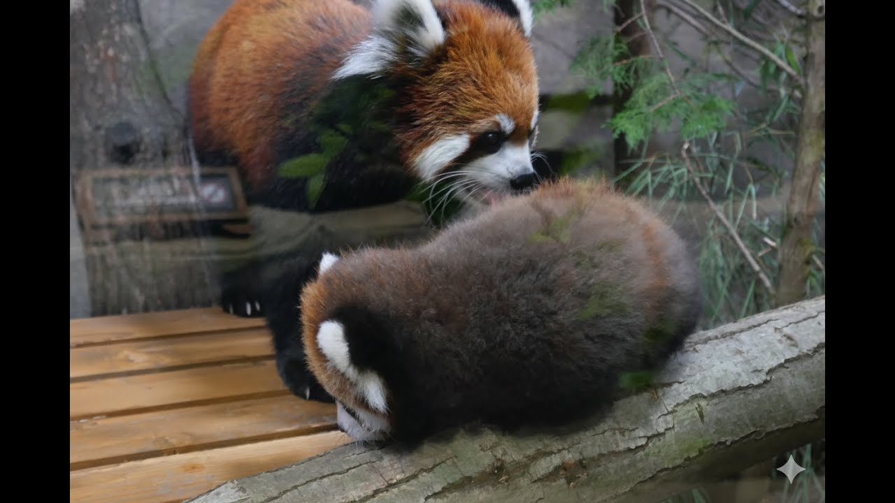 那須どうぶつ王国のレッサーパンダのあかちゃん、公開開始！　Red Panda Cub Makes Public Debut at Nasu Animal Kingdom！