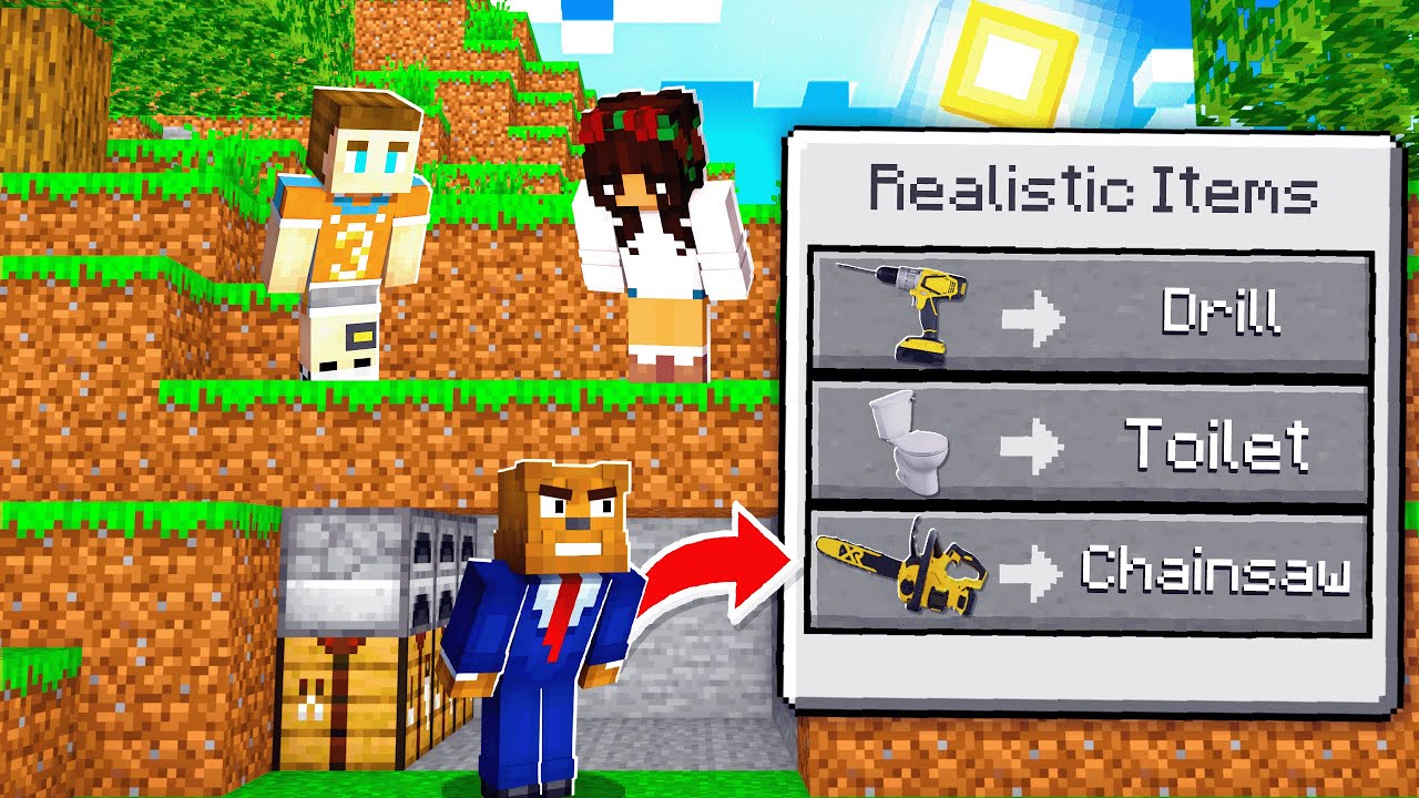Minecraft Manhunt But, I Have Realistic Weapons