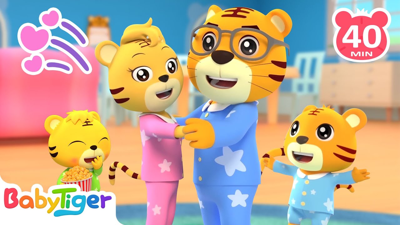 Pre-bedtime Party With BabyTIger + More Animal Songs & Nursery Rhymes | Educational Songs
