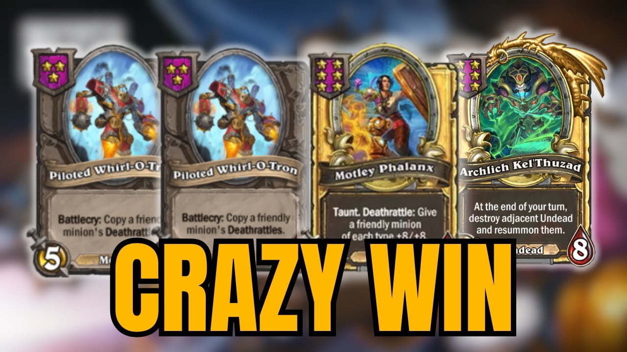 CRAZY GAME, WARPWING FOR THE WIN ,SEASON 6 | HEARTHSTONE BATTLEGROUNDS