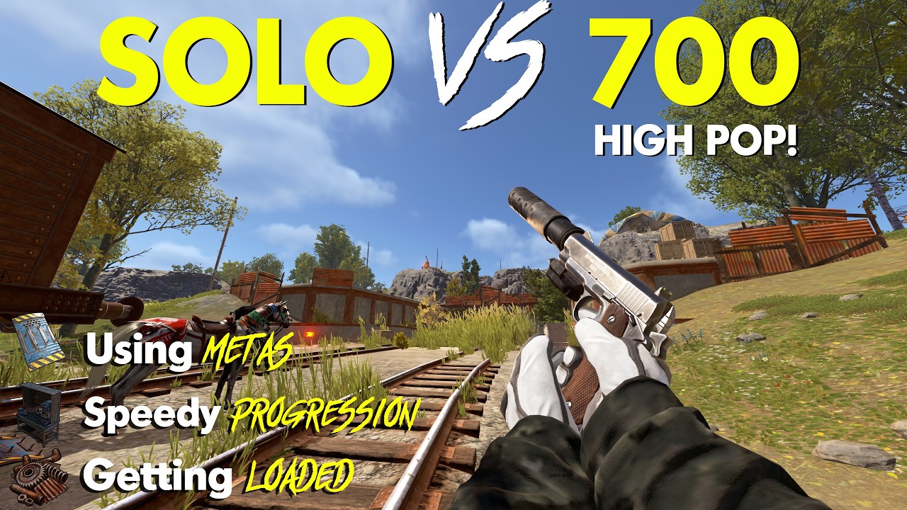 SOLO WIPEDAY DOMNIATION on HIGH POP | OFFICAL Vanilla RUST | 15,000 Hrs