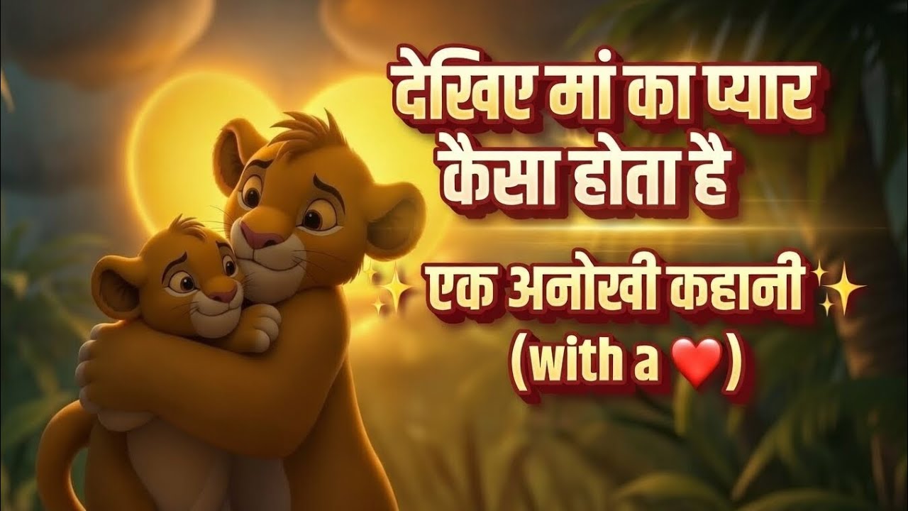 👉 देखिए मां का प्यार कैसा होता है 😢❤️ | Heart Touching Lion Mother Story #cartoon  #MotherLove  