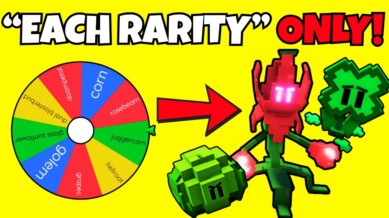We Make 1 of EACH RARITY TEAM In Garden Tower Defense!