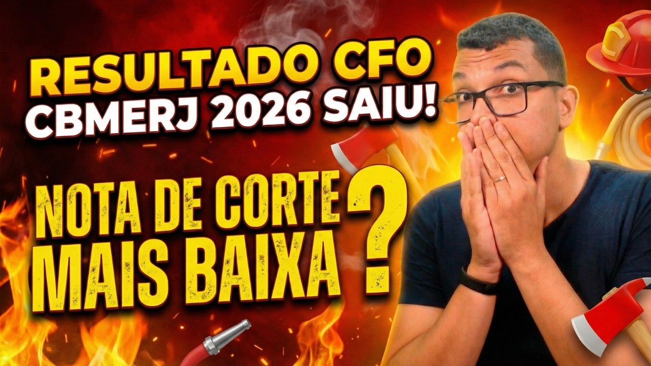 🚨 CFO CBMERJ 2026: Nota de Corte Surpreende! Veja Quem Teve Redação Corrigida!