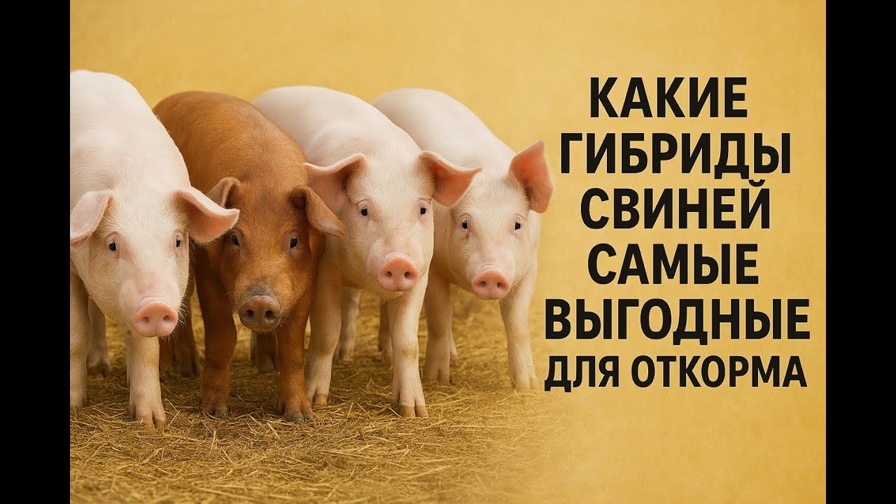 Какие гибриды свиней наиболее выгодны для откорма, ведь гибриды-это основа прибыльного свиноводства.