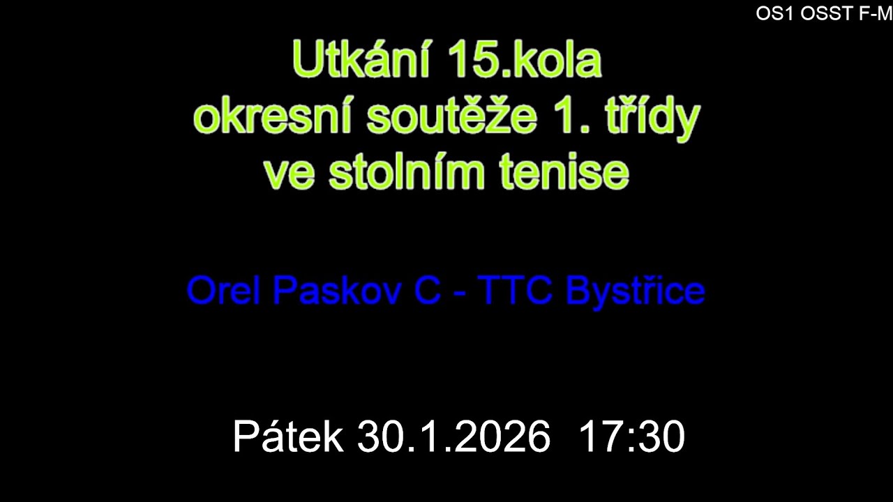 Orel Paskov C - TTC Bystřice