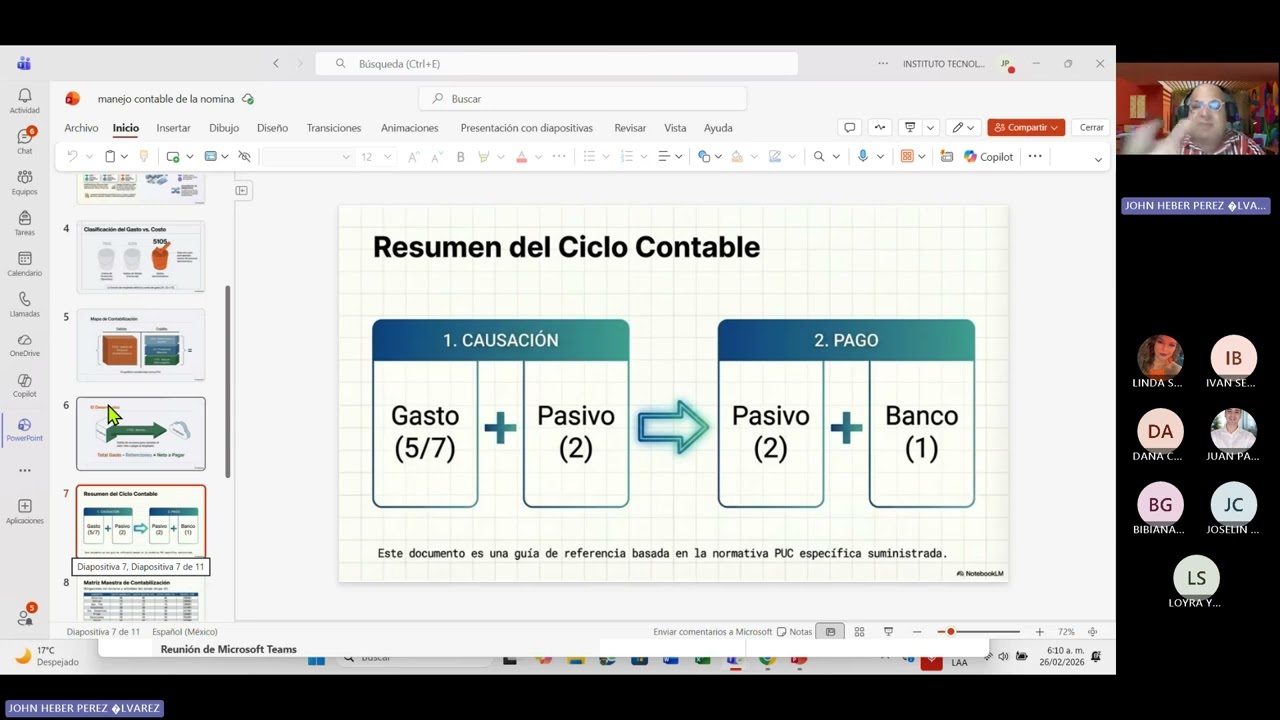 clase 26 feb 2026 sistemas contables