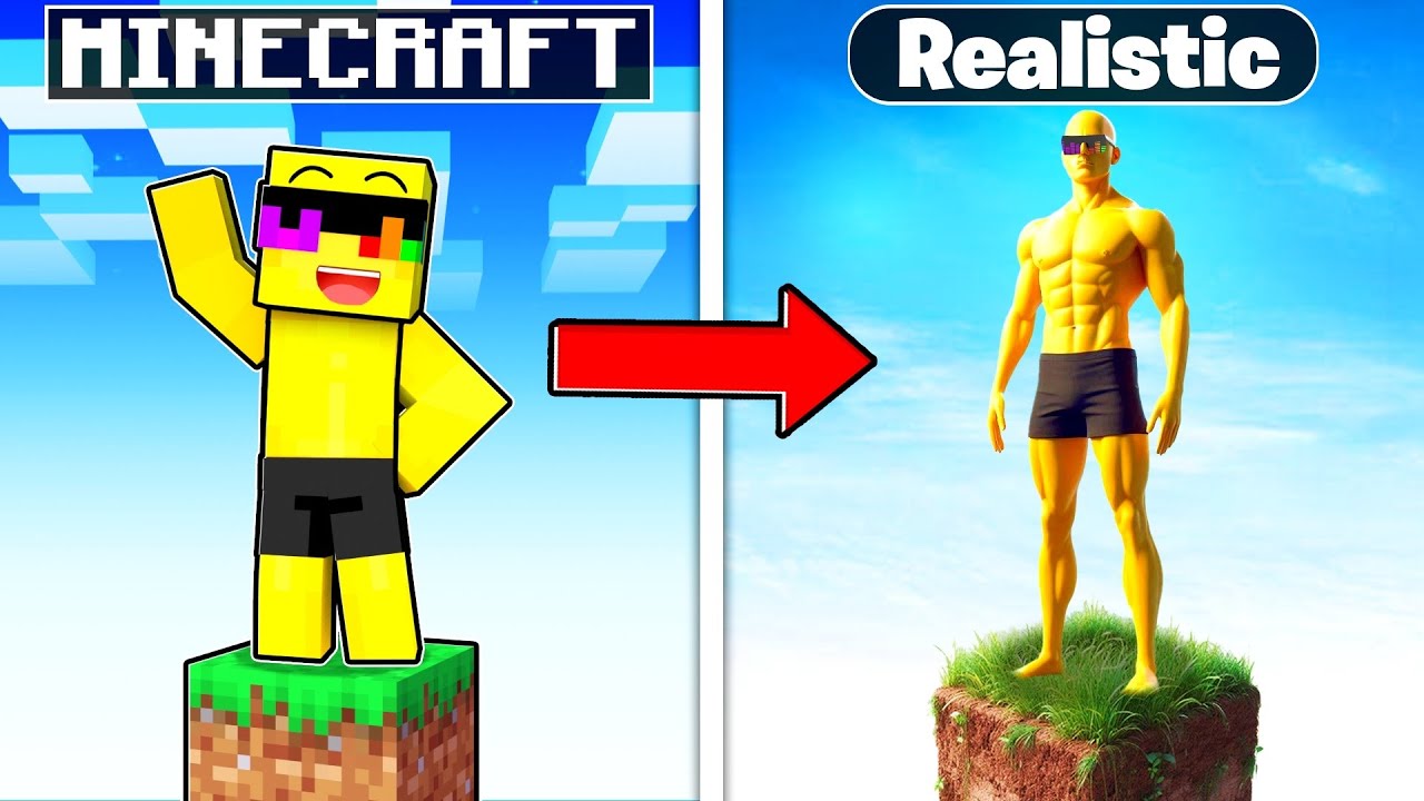 Stuck On A REALISTIC ONE BLOCK in Minecraft!