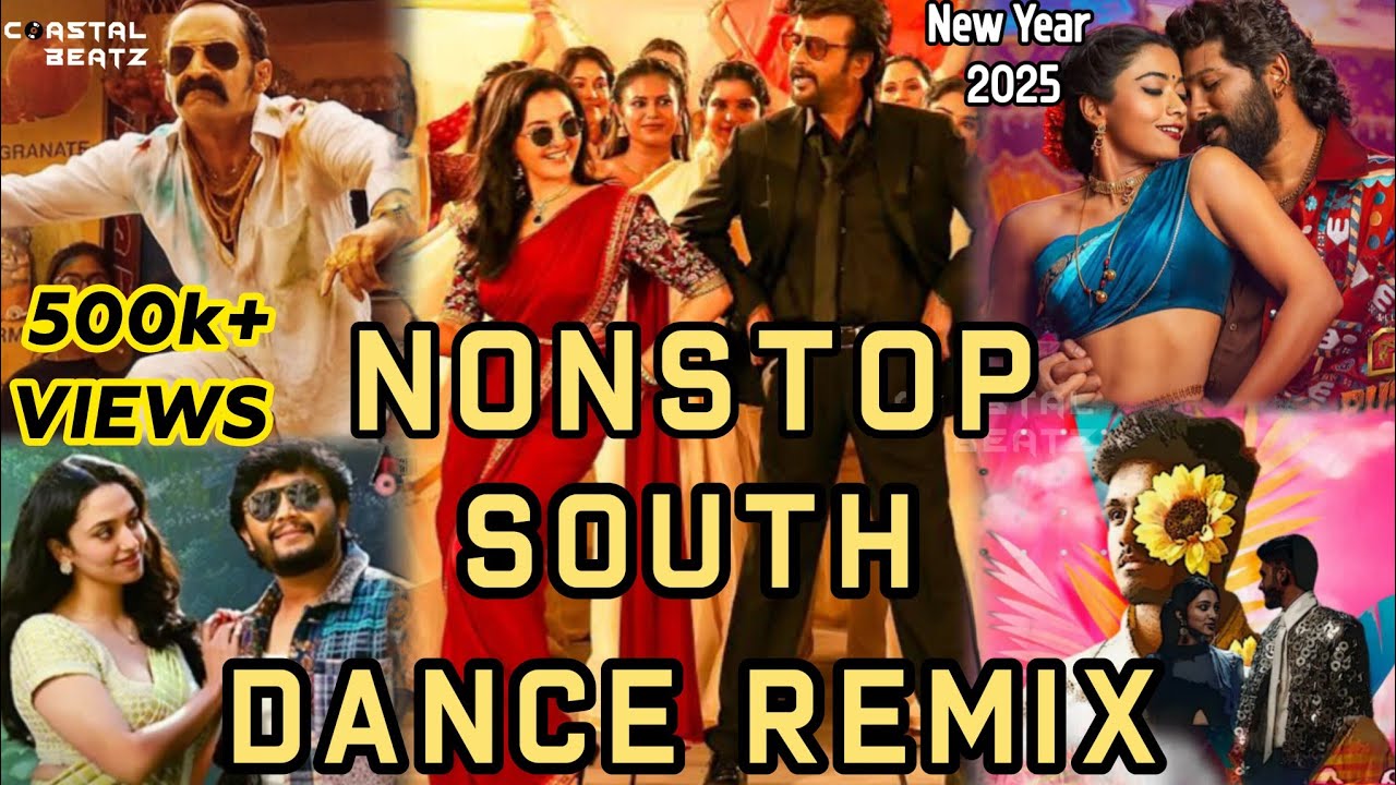 Nonstop South Dance Remix | Best of 2024| Tamil + Kannada+Telugu+Malayalam|MultiLang Year End DJ Mix