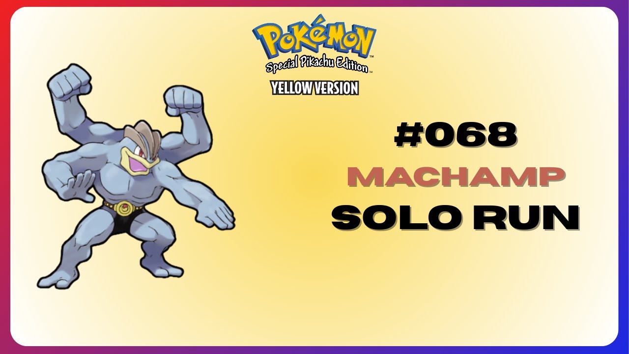 How Good is Machamp in Pokémon Yellow? | Solo Run