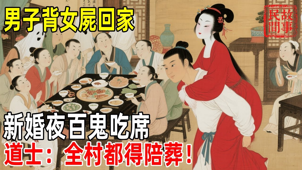 男子背女屍回家，新婚夜百鬼吃席，道士：全村都得陪葬！【巷陌故事會】#故事#民间故事#故事会#民間故事#故事會#温馨故事#民间传统故事