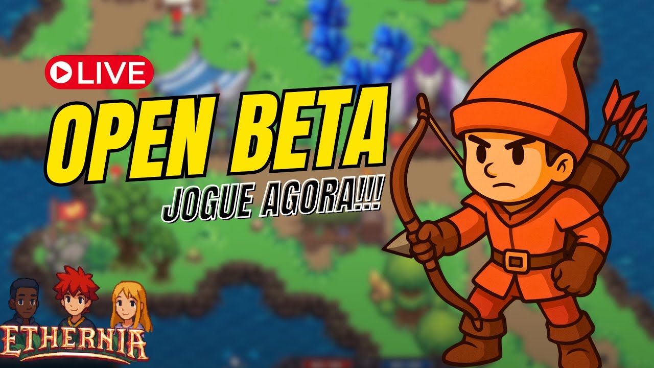 LANÇAMENTO DO MMORPG BRASILEIRO - ETHERNIA 2D 🔥 !SORTEIO